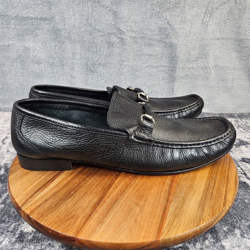 Sandrino By Sandro Moscoloni Sorrento Men's US 15 D Black Horsebit Loafer Spain